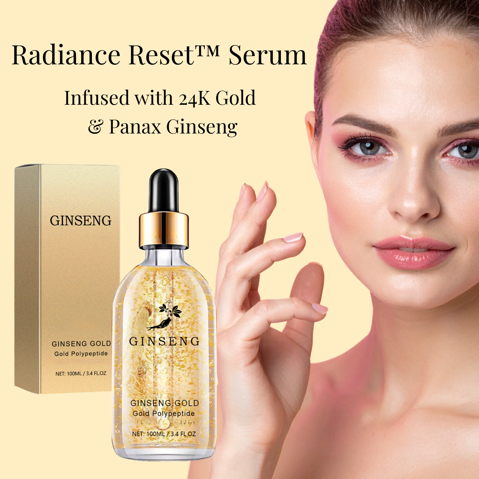 Radiance Reset Serum™ — 24K Gold Ginseng Firming Serum