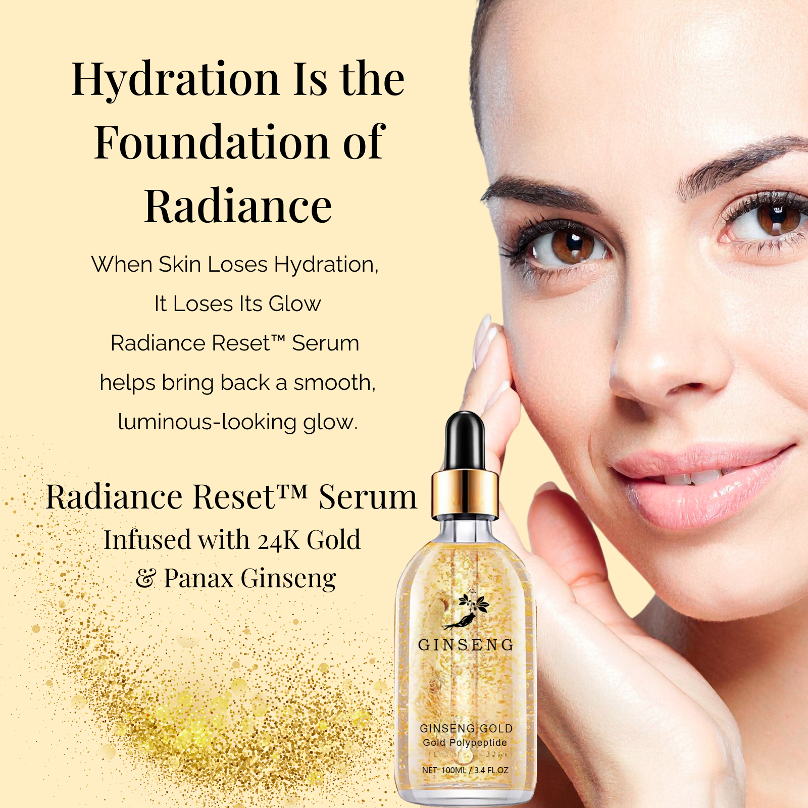 Radiance Reset Serum™ — 24K Gold Ginseng Firming Serum